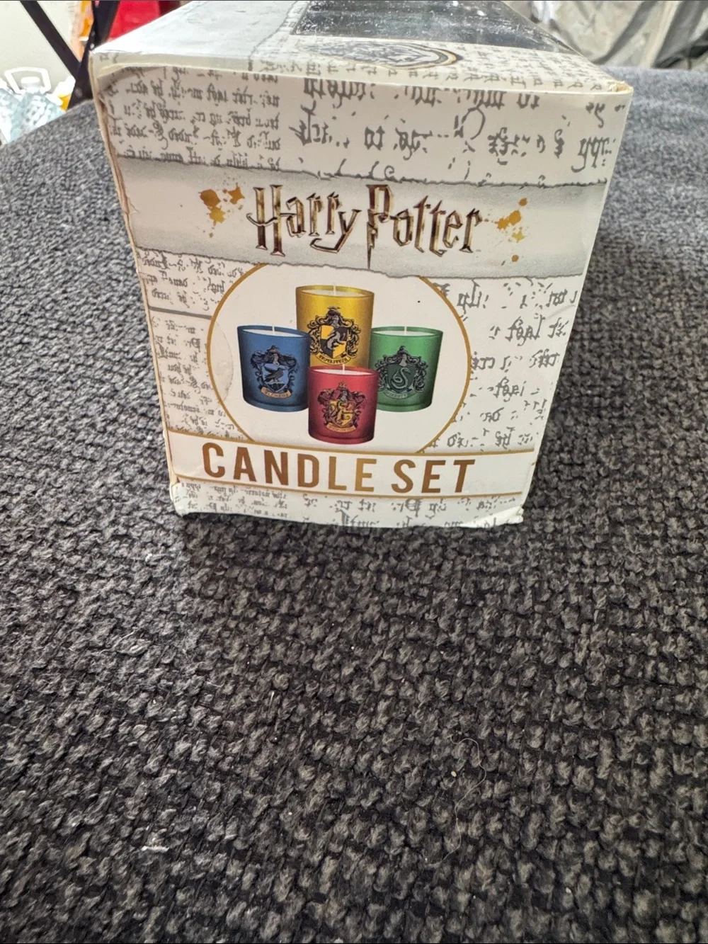 Hogwarts Houses Harry Potter Glass Votive Candle Set